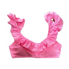 Small Top And Bottom Included New/Never Worn Comes With Bra Cups Inside Top Ruffled Bra Cups, Small Tops, Womens Swim, Bra, Pink, Women Shopping, Quick Saves, Color