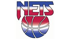 the nets logo is shown in red, white and blue