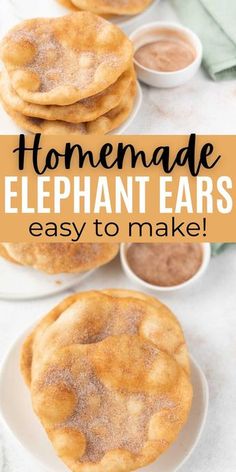 homemade elephant ears are the perfect appetizer to make for your next dinner or party