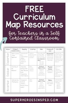 the free map resources for teachers in a self contained classroom