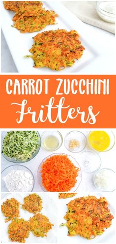 carrot zucchini fritters are the perfect appetizer for any party