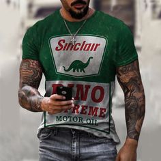 Round Neck Slim Fitting English Alphabet Printing Short Sleeve Men's T-shirt Fashion Casual Green T-shirt With Print, Casual Green Printed T-shirt, Green Crew Neck Top With Print, Shopping Places, English Alphabet, T Shirt Fashion, Alphabet Print, Style T Shirt, T Shirt Vest