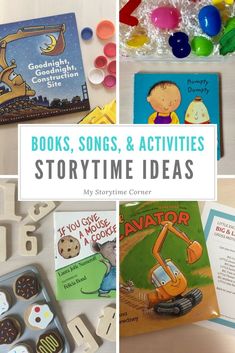 books, songs and activities for storytime ideas