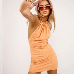 Nwt Tiger Mist Dillon Dress In Orange // Size Xs // Brand New With Tags Never Worn No Flaws Fitted Casual V-neck Backless Dress, Summer Backless Bodycon Dress For Day Out, Backless Fitted Mini Dress For Summer, Summer Backless Fitted Bodycon Dress, Spring Midi-length Bodycon Backless Dress, Bodycon Backless Dress For Summer, Spring Bodycon Midi Backless Dress, Sundress Style Backless Mini Dress For Brunch, Summer Backless Mini Dress For Date Night