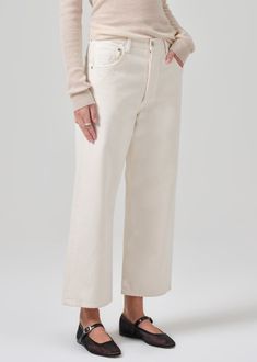 The Gaucho is a vintage inspired silhouette that sits high at the waist with an easy, relaxed top block. Cut with a cropped inseam and voluminous wide leg shape. Wear yours with a slim-fitting tee or tank to balance the shape. This fit is true to size Looks Like: Cream denim with a finished hemFeels Like: Non-stretch denim Shape Wear, Marzipan, Stretch Denim, Vintage Inspired, Wide Leg, Cream, How To Wear