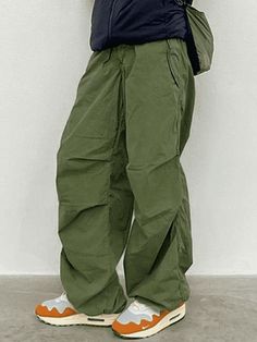 ⚡️Buy Relaxed Drawstring Low Waist Cargo Pants Green S under $26.00 in Pants Online. Style: Casual/Street/Y2K/Vintage/Hip Pop/Punk/Grunge. Fabric Content: Polyester, Spandex. Fit Type: Relax fit. : These trending cargo pants are shaped to a relaxed silhouette, sitting to a low rise waistline, with functional pockets design, features drawstring detail at the waist and cuffs for a comfortable fit.. ✓Free Shipping on all orders over US$69. Trending Cargo Pants, Low Waist Cargo Pants, Low Waist Cargo, Waist Cargo Pants, Street Y2k, Pockets Design, Drawstring Detail, Pants Green, Punk Grunge