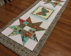 Quilted Fall Table Runner, Bear Table Quilt, 38.50x15.25 - Etsy Canada