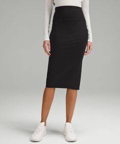 Nulu Slim-Fit High-Rise Skirt | Women's Skirts | lululemon Orange Skirt Outfit, Lululemon Skirt, High Rise Skirt, Athletic Skirt, Orange Skirt, Women Skirts, Black Midi Skirt, Women's Skirts, Skirt Design