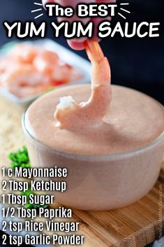 the best yum sauce recipe for shrimp