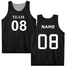 PRICES MAY VARY. Custom your own personalized team uniform by printing your name and number on front and/or back sides of only one layer (color displayed on the pic) can be easily picked up from soccer, baseball, basketball, football, softball, hockey or volleyball! Fully reversible basketball jersey is made of two layers of premium long-lasting breathable 100% polyester mesh fabric; Each layer finished separately with double-needle hem. State-of-the-art Print Technology: Carefully printed by Ad Men's Uniforms, Women's Uniforms, Personalized Jersey, Mesh Tank Top, Custom Basketball, Team Uniforms, Custom Jerseys, Basketball Jersey, Black N Yellow