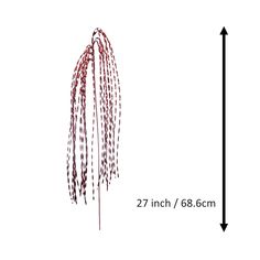 an image of a flower with measurements for the size and length in front of it