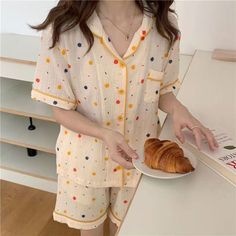 Stay calm and stylish this summer with Summer Style Top Short Women Comfortable Cotton Pajama Sets. Made with 100% premium cotton, this lightweight sleep and lounge set will keep you feeling comfortable all season long. Available in various colors and sizes, this is the perfect setting for relaxation and lounging. Designed by 4COLORDRESS Gorgeous Prom Dresses, Best Pajamas, Short Women, Cotton Pajama Sets, Cute Pajamas, Short Sleeve Tops, Girls Sweet, Cotton Pyjamas, Short Pajama Set