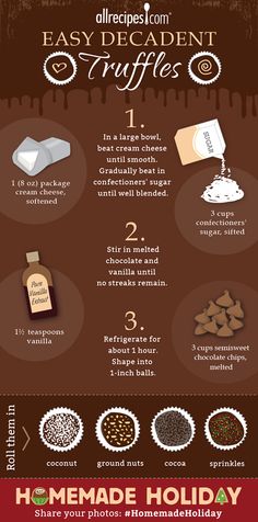 an info sheet describing how to make homemade holiday treats