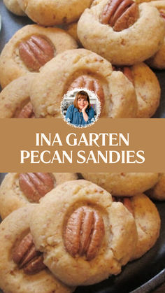 Ina Garten Pecan Sandies Butter Pecan Cookies Recipe, Pecan Sandies Recipe, Pecan Flour, Best Shortbread Cookie Recipe, Pecan Halves, Best Shortbread Cookies, Demerara Sugar