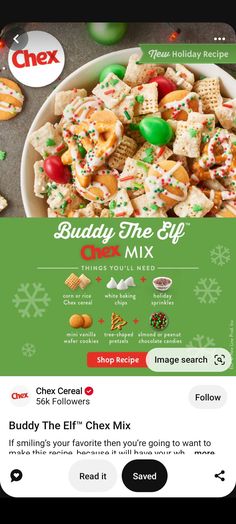 the app for buddy the elf mix is open and ready to be used by customers