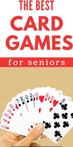 the best card games for seniors to play on your phone or tablet, with text overlay