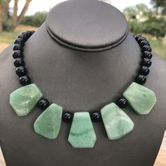 Thank you for looking at this one of a kind handmade necklace. I used genuine black onyx and natural jade Solid sterling silver , 925 16 inch , 95 grams or 17 inches 115 grams I have two sizes fringe, southwestern, dainty, comes in an organza bag for gift giving Cleopatra Necklace, Copper Necklace Pendant, Delicate Silver Necklace, Goddess Necklace, Silver Bar Necklace, Rainbow Necklace, Jasper Necklace, Fringe Necklace, Wood Necklace