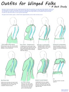 the instructions for how to tie an untied folkk's neck and back