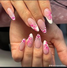 Pink Cheetah Nails, Girly Acrylic, Cheetah Nails, Classy Nails