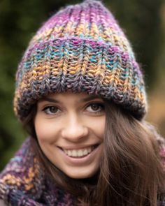 Colorful Knitwear, Colorful Beanie, Winter Hat Women, Beanie Knitted, Womens Beanie, Womens Slouchy Beanie, Woolen Cap, Knitted Beanie Hat, Colorful Hat