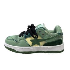 Color: Green, Size: 38 Aesthetic Shoes, Green Shoes, Black And Pink, Green Aesthetic, Training Shoes, Packing List, Low Heels, American Vintage, Pink And Green