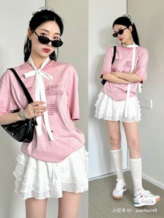 Cute Korean Fashion, 2000s Japanese Fashion, Kpop Concert Outfit, Kpop Concert, Daily Fashion Inspiration, Korean Casual Outfits, Coachella Outfit, Streetwear Fashion Women, Simple Trendy Outfits