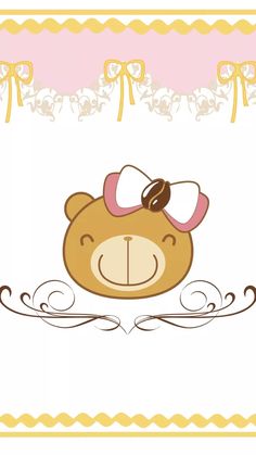 a teddy bear with a bow on its head