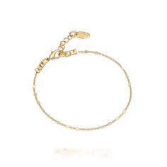 Eli Bracelet Dainty Adjustable Tarnish Resistant Chain Bracelet, Dainty Adjustable Tarnish-resistant Chain Bracelet, Adjustable Dainty Yellow Gold Chain Bracelet, Dainty Adjustable Yellow Gold Chain Bracelet, Dainty Link Chain Bracelet With Extender, Classic Delicate Chain Gold Plated Bracelet, Delicate Chain Metal Bracelet For Formal Occasions, Formal Delicate Chain Metal Bracelet, Formal Delicate Metal Chain Bracelet