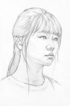 Japanese Drawings, Drawing Examples, Drawing Heads, Arte Inspo