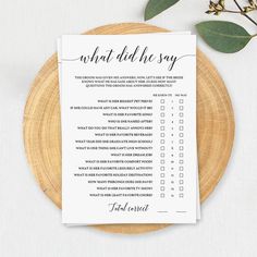 a printable what did the day do? checklist on a plate with flowers