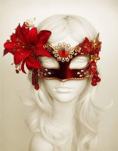 Diy Fantasia, Masquerade Outfit, Costume Carnaval, Ball Mask, Red Mask