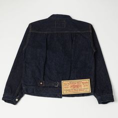 The Vanishing West range of denim by Freewheelers has gained itself an enviable reputation amongst denim purists, and with good reason. This brand put a wealth of knowledge into everything they do, and overlook no detail in the production process. This 1933 Type-I model denim jacket features nuanced detail such as a slightly smaller branded button, which has been lightly coated in anti-rust, and a wider spread collar than other versions. Cut in a short, boxy shape from a rinsed 14oz fabric, this Type 2 Denim Jacket, Dark Denim Jacket, Jacket Details, Concept Clothing, The Vanishing, New York Style, Grey Denim, Denim Jacket Women, Archipelago