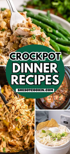 Crockpot dinner ideas photo collage. Crockpot Chicken Stuffing, Slow Cooker Dinner Ideas, Hearty Chicken Noodle Soup, Crockpot Dinner Ideas, Easy Slow Cooker Dinner, Chicken Stuffing, Flavorful Meals, Easy Crockpot Dinners, Hearty Chicken