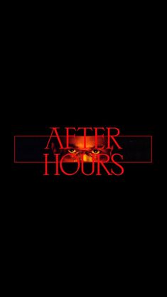 the title for after hours is shown in red