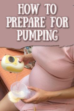 pregnant woman holding medela breast pump with text overlay How to Prepare for Pumping Nursing And Pumping