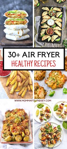 air fryer healthy recipes that are easy to make and can be made in less than 30 minutes