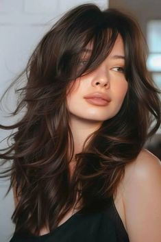 25 Butterfly Haircuts That Will Give Your Look a Fresh Flutter This Season - Luxe Luminous Butterfly Cut Thick Hair, Butterfly Haircut For Straight Hair, Medium Hair Cuts Wavy, Butterfly Cut With Highlights, Side Part Butterfly Haircut, Butterfly Haircut Mid Length, V Shaped Haircut With Layers Medium, Haircuts Medium Length Wavy, Butterfly Haircut Wavy Hair