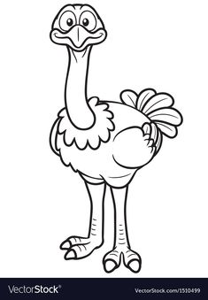 a black and white cartoon turkey