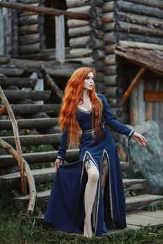 Viking Apron Dress, Viking Dress, Fest Outfits, Chique Outfits, Mode Boho, Medieval Clothing, Medieval Dress, Fantasy Costumes