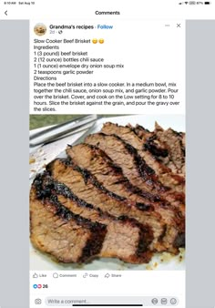 a tweet posted to someone on twitter about their steaks and the recipe