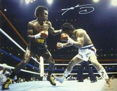 two men in the ring during a boxing match