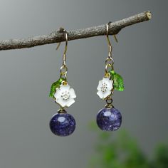 Blueberry Earrings Glass Fruit Dangle Earrings Berry Drop Earrings S925 Hypoallergenic Jewelry for Her Birthday Gifts Handmade Cute Earrings - Etsy Blueberry Earrings, Glass Fruit, Hypoallergenic Jewelry, Jewelry For Her, Earrings Etsy, Cute Earrings, Jewelry Earrings Dangle, Berry, Etsy Earrings