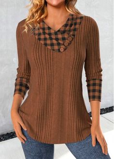 Color:Light Coffee;Size:S;Size:M;Size:L;Size:XL;Size:XXL;Package Contents:1 X Sweatshirt;Occasion:Other;Style:Casual; 2000 Clothes, Trendy Sweatshirts, Women Lace Blouse, Long Sleeve Blouses, Trendy Tops For Women, Womens Sweatshirts, Plus Size Hoodies, Lovely Tops, Sweatshirts Online