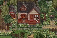 an image of a house in the game animal crossing