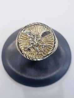 14k Ring Size 9 1/2 St Michael, Rings Statement, Statement Rings, Favorite Jewelry, Ring Size, Jewelry Rings, Beauty Book, Accessory Gift, Electronic Accessories