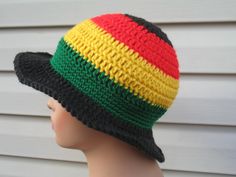 "Free shipping. Made with 100% Acrylic yarn. Used Caron one pound yarn, https://www.yarnspirations.com/caron-one-pound-yarn/294010.html Fits a head circumference of 20\" - 23\". For rasta beanie, https://www.etsy.com/listing/1234928292/rasta-beanie-hat-unisex-rasta-hat?click_key=cdc69a4acbe67543fb271d2e2efc1958eaac1261%3A1234928292&click_sum=cfec78c8&ref=shop_home_active_1&frs=1 Made in a smoke and pet-free environment. Thank you for visiting my shop!" Adjustable Crochet Beanie For Vacation, Red Beanie Crochet Hat For Beach, Red Brimmed Crochet Hat For Beach, Red Crochet Beanie For Beach, Red Crochet Hat For Beach, Red Hat Band For Beach, One Size Fits Most, Red Wide Brim Crochet Hat, Red One-size Crochet Hat For Beach, Red Crochet Hat With Adjustable Short Brim