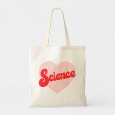 I Heart Science Tote Bag Heart Science, Ig Layout, Canvas Bag Diy, Youth To The People, Pattern Beauty, Teacher Tote Bag, Sac Diy, Glow Recipe, Painted Tote