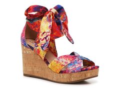 Impo Oasis Wedge Sandal - Free Shipping | DSW Beachy Vibes, The Oasis, Animal Coloring, Wedge Sandal, Cork Wedge, The Eye, Wedge Heels, Wedge Sandals, Fashion Inspiration