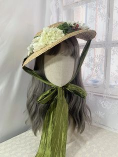 This price is for a straw hat only. Elegant Straw Hat For Spring Picnic, Elegant Spring Hats For Picnic, Green Wide Brim Fedora For Spring, Bohemian Hats For Spring Picnic, Bohemian Spring Hats For Picnic, Spring Fitted Green Fedora, Green Fedora With Curved Brim For Spring, Green Short Brim Fedora For Spring, Adjustable Green Fedora For Spring