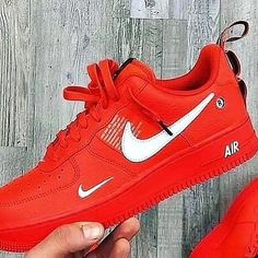 Red Custom Air Force 1 – XX CUSTOM Nike Airforce 1, Custom Air Force 1, Baskets Nike, Nike Force, Shoes Sneakers Nike, Custom Sneakers, Nike Cortez Sneaker, Nike Outfits, Running Sneakers